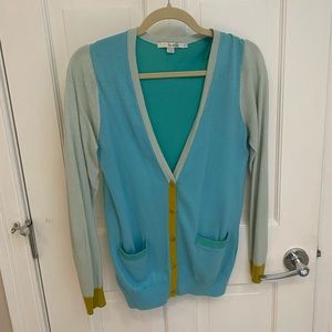 Boden color block cardigan